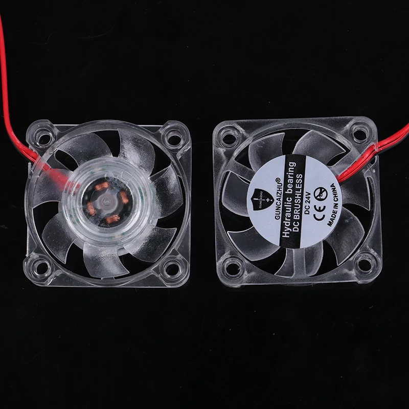 1 шт. 4010 DC 5v 12v 24v Вентилятор охлаждения светодиодный Iight излучающий гидравлический