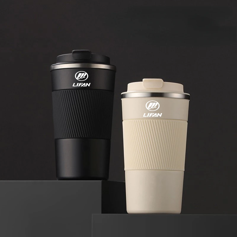 

500ML Hot/Iced Vacuum Drink Cup Coffee Cup Stainless Steel Car Coffee Mug Car Accessories For Lifan Solano X60 125CC X50 320