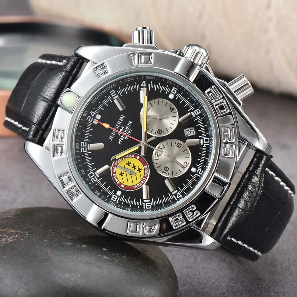 

Top Brand Watches For Mens Multifunction Sports Wterproof Luminous Watch Stainless Steel Automatic Date Chronograph AAA Clocks