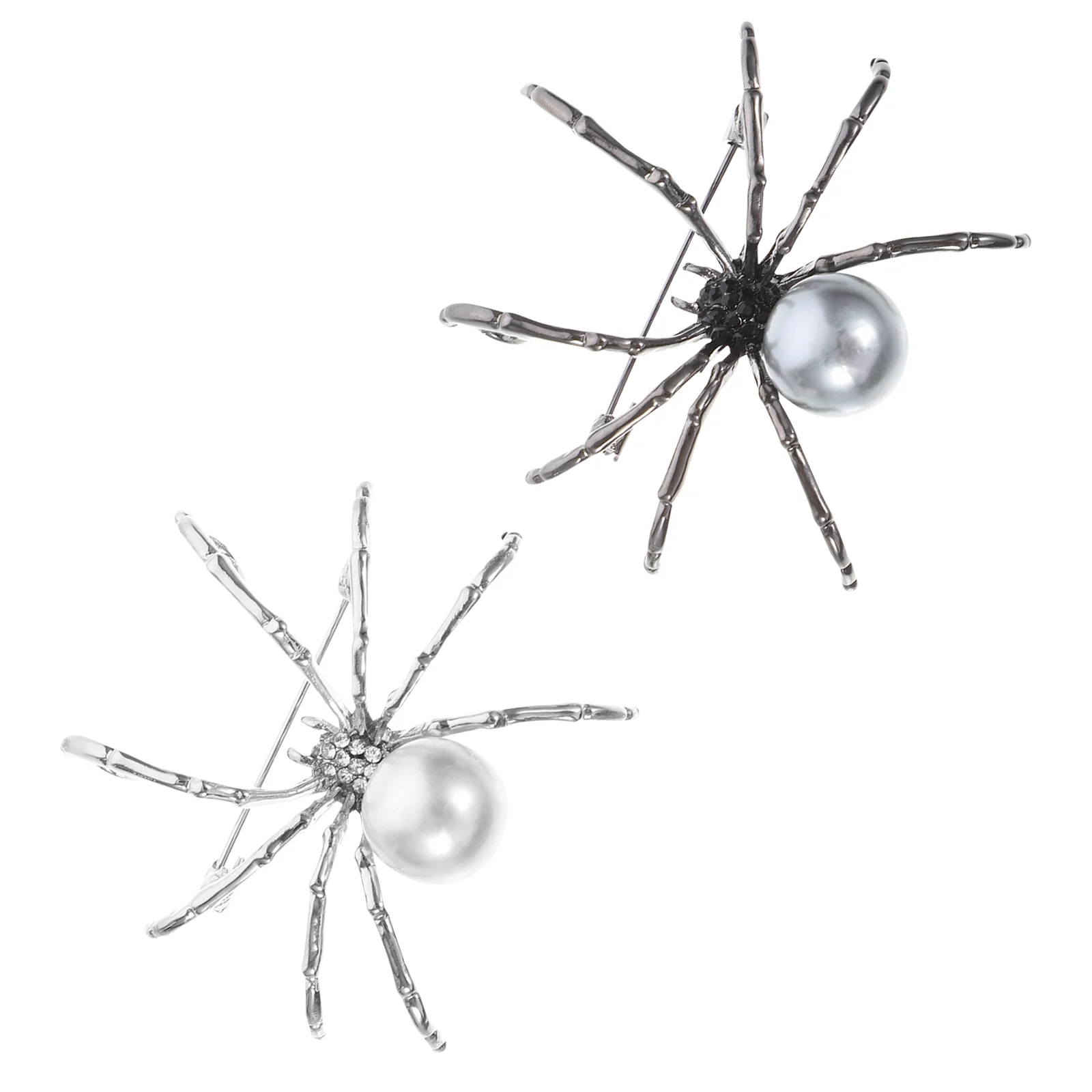 

2Pcs Spider Brooch Pin Victorian Style Brooches Vintage Breastpin Clothes Accessary for Party Gifts