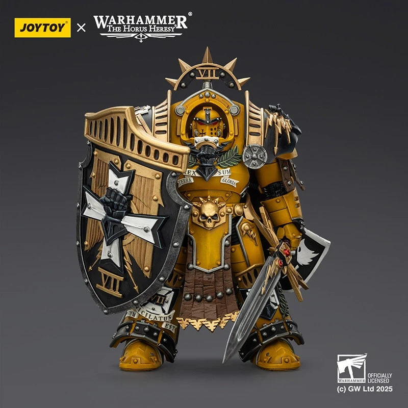 Фото Коллекционная фигурка JOYTOY Warhammer Imperial Fists Legion Praetor в броне Терминатора Тартароса, модель для декора рабочего стола №1