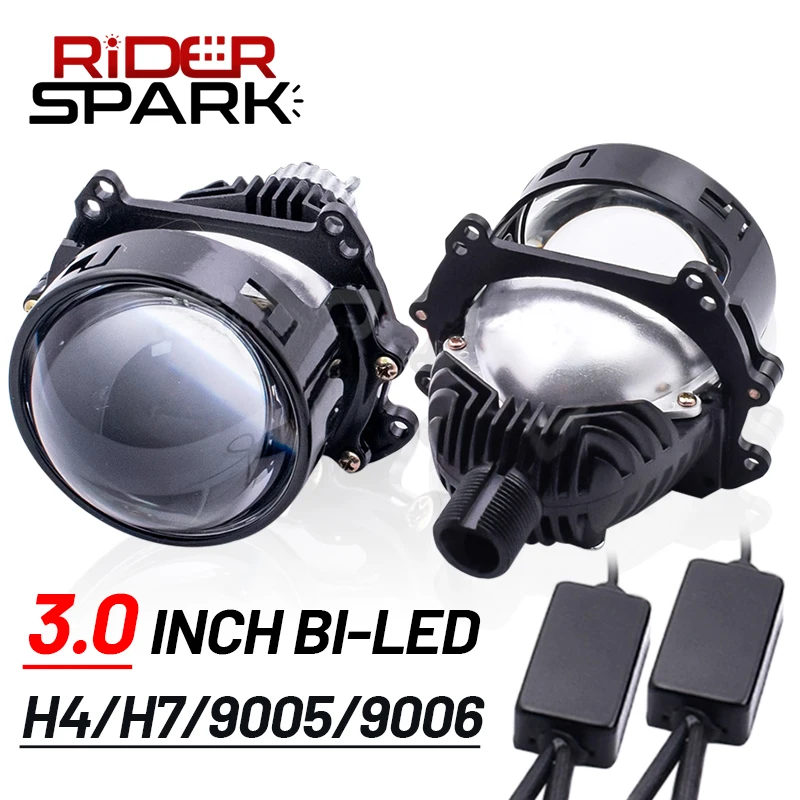 

3 Inch H4 H7 LED Headlights Bi LED Lenses 9005 9006 Projector Lens For Headlight Bulb Angel Eyes Car Light Car Accessory 40000LM