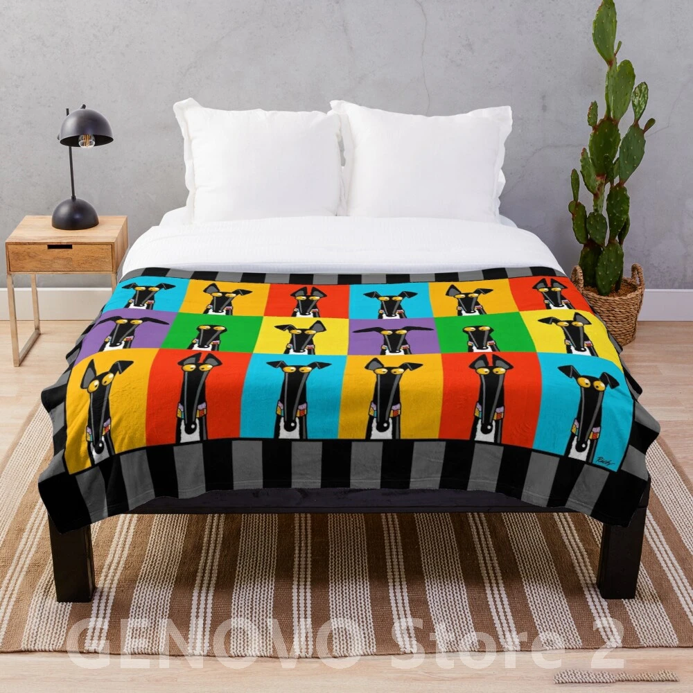 

Greyhound Semaphore Throw Blanket Bedspread Soft Throw Bed Sofa Cover For Kids Child Girls Boys Christmas Xmas Gift