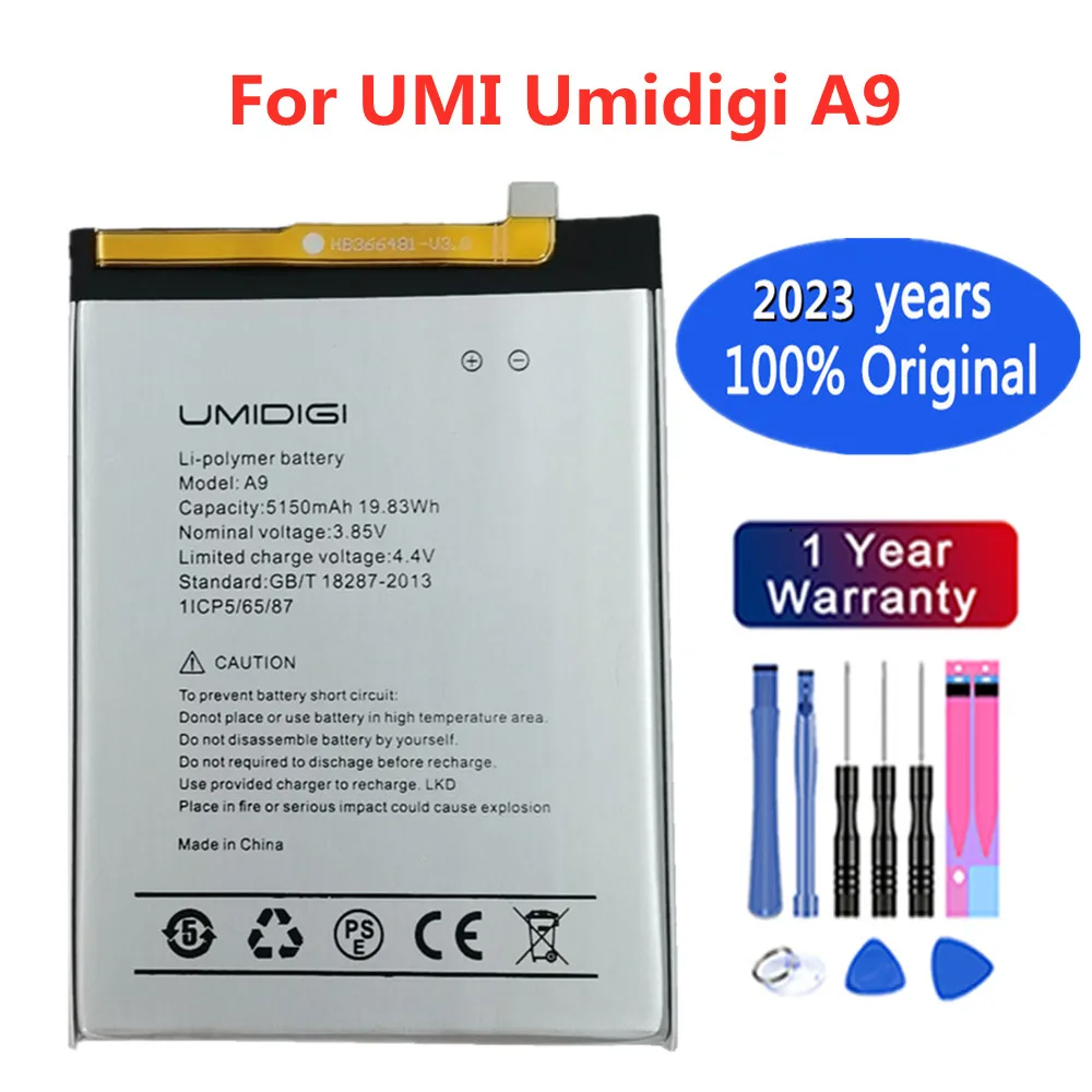 

2023 год, новинка, 100% оригинальный аккумулятор для UMI Umidigi A9 / A9 Pro A9Pro, Высококачественная батарея для телефона, быстрая доставка