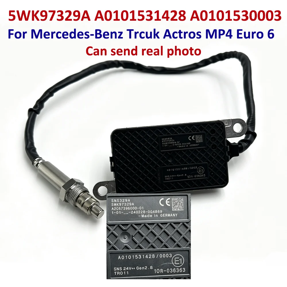 Фото 5WK97329A A0101531428 A0101530003 5WK9 7329A 0101531428 Датчик NOx 24В для грузовика Mercedes-Benz Actros MP4 Euro 6 №1