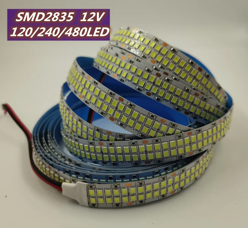 

12V SMD2835 LED Strip Light Non Waterproof Flexible Tape 600/1200/2400 LED Chips Lights