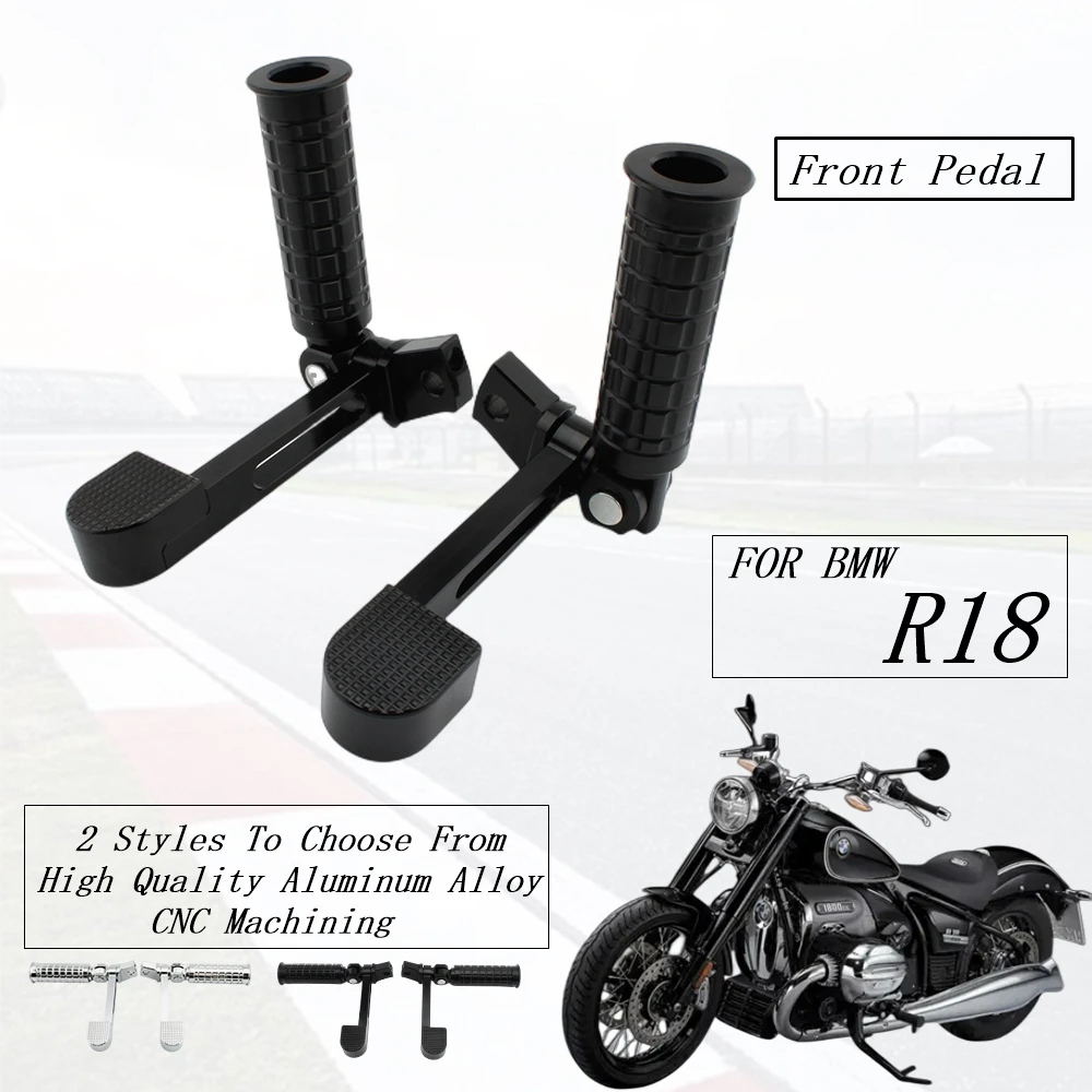

R18 Motorcycle Accessories Front Footrest Extension Rest Footrest CNC Aluminum Black Plating FOR BMW R18 2020-2021 R 18