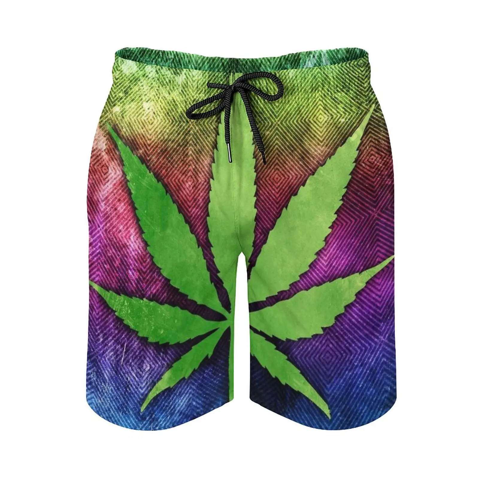 

Pot Leaf Men's Beach Shorts Swim Trunks With Pockets Mesh Lining Surfing Pot Pot Leaf Weed Weed Leaf Pot Head Ganja 42 Cool