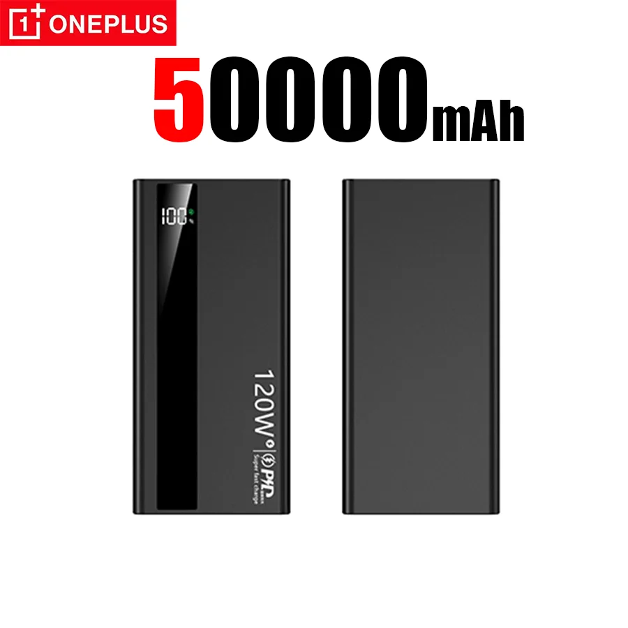 

Oneplus 500000 мАч 120 Вт Power Bank с быстрой зарядкой Сертификация CCC Powerbank большой емкости Портативное зарядное устройство для Iphone