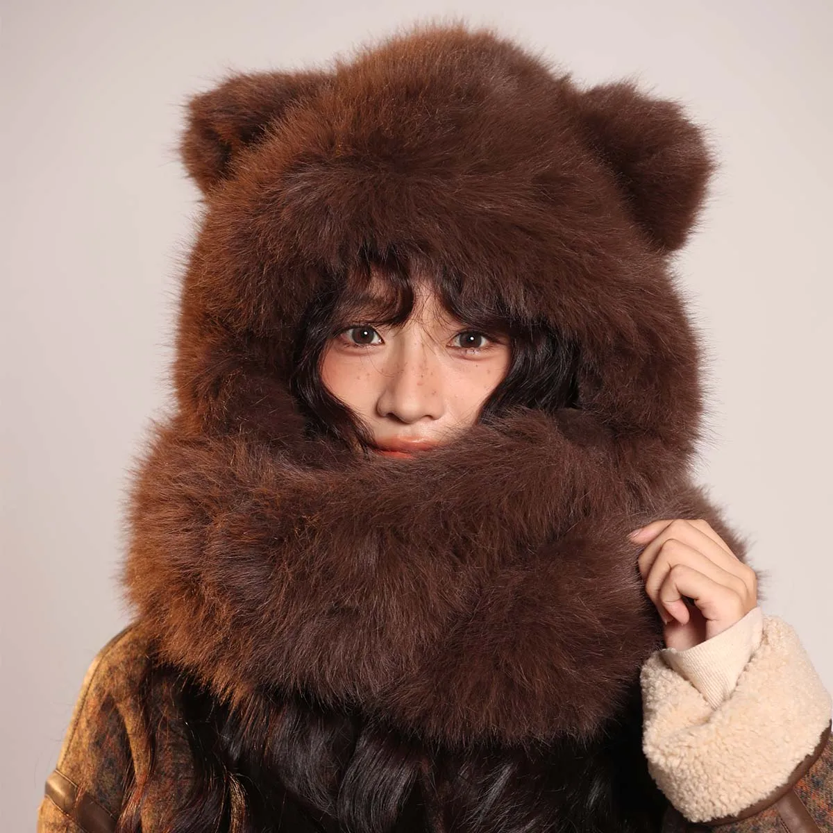 Зимний Комплект Шапки И Шарфа-бомбер Унисекс Многофункциональная Балаклава