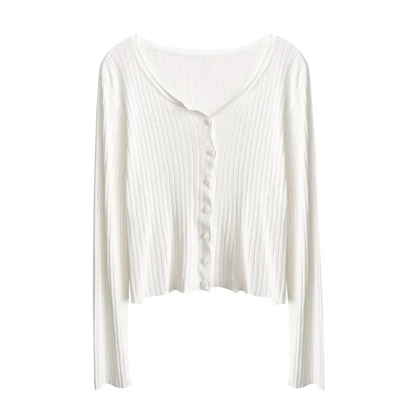 

Autumn 2022 New Korean Version Of The Wild Loose Cardigan Sunscreen Sweater Sweater Jacket Blouse Women's Dress