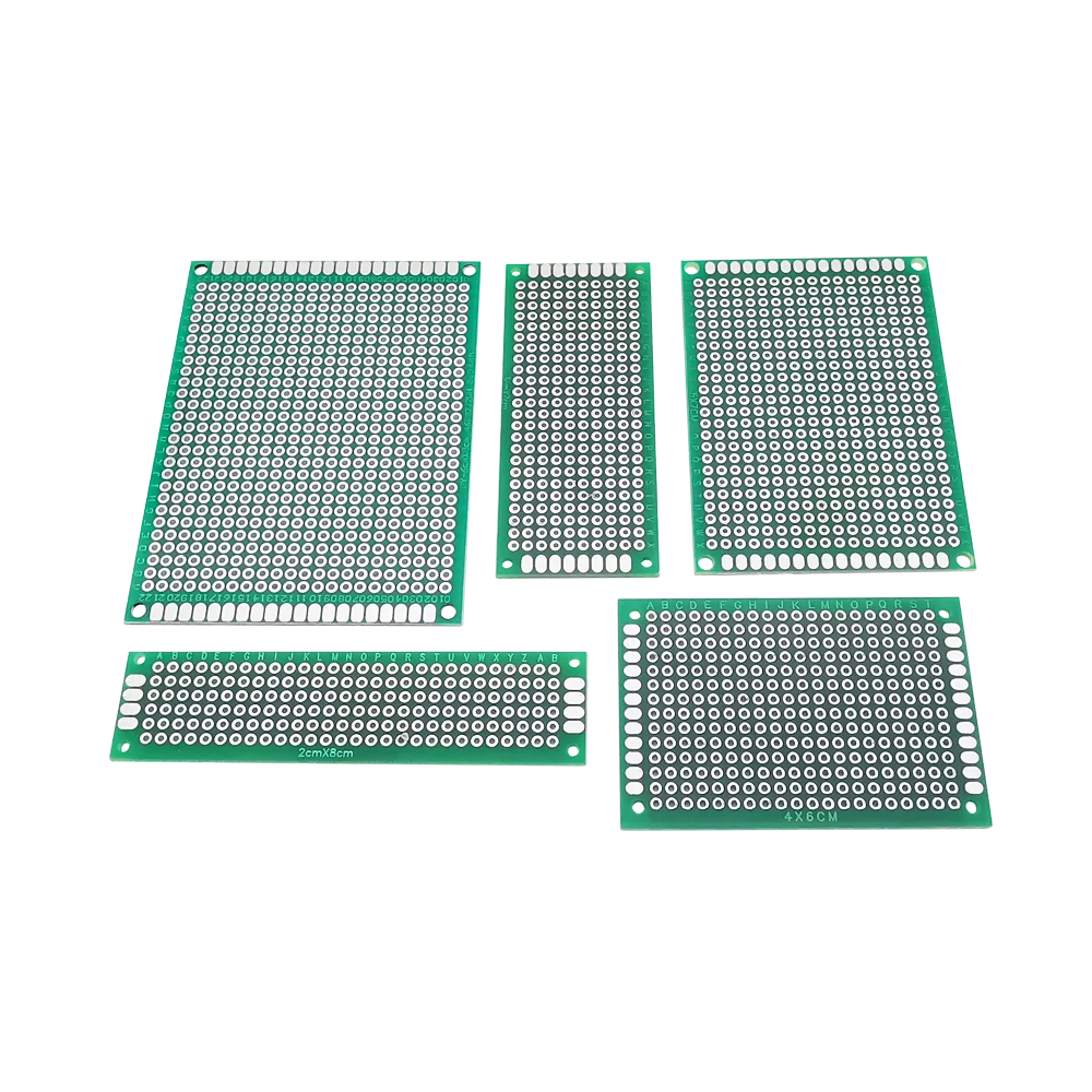 5 шт./лот двухсторонняя печатная плата прототипа 2x8 3x7 4x6 5x7 6x8 7x9 см DIY универсальная