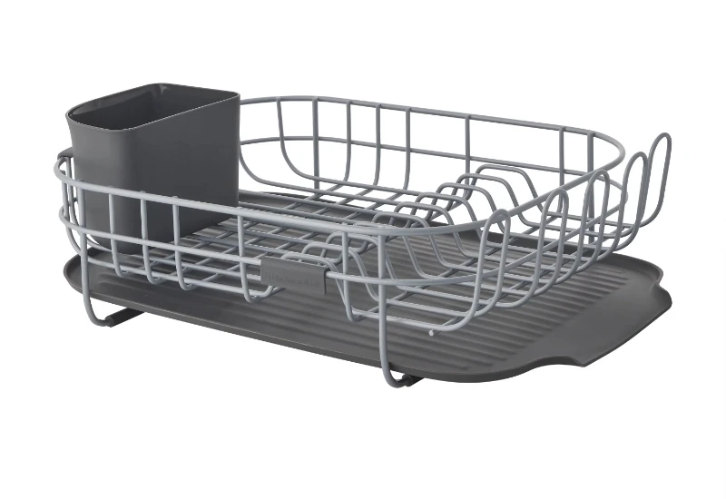 

Low Profile Powder Coated Dish Drying Rack in Charcoal Gray