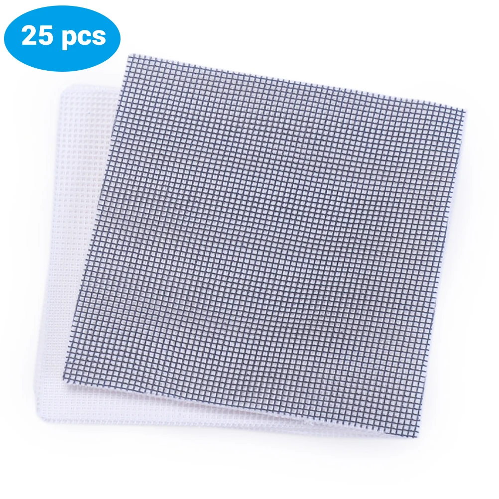 

25PCS Flower Pot Hole Mesh Pad Bonsai Pot Bottom Grid Mat Prevent Soil Loss Breathable propagation station Bottom Accessorie Mat