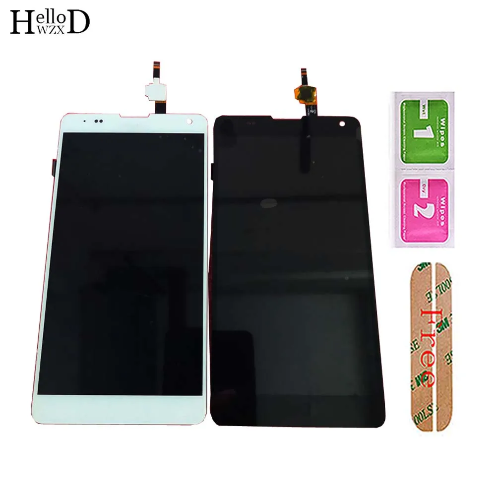 phone for blu studio x6 s490u lcd display touch screen digitizer panel front glass sensor tools 3m glue free global shipping