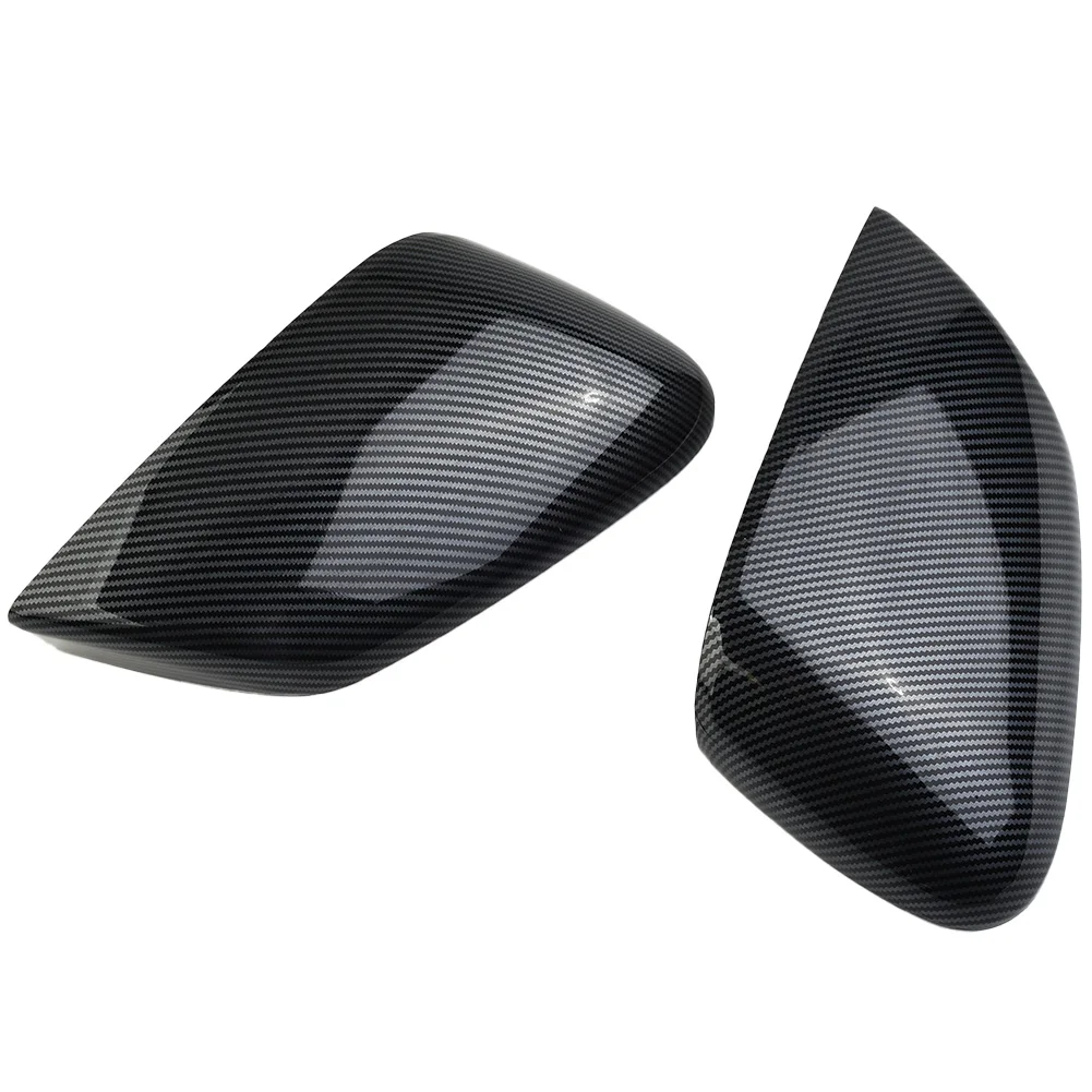 

For KIA EV6 2022 Trim Cover Side Mirror Molding 1 Pair Black Car Accessories Carbon Fiber Style Easy To Install