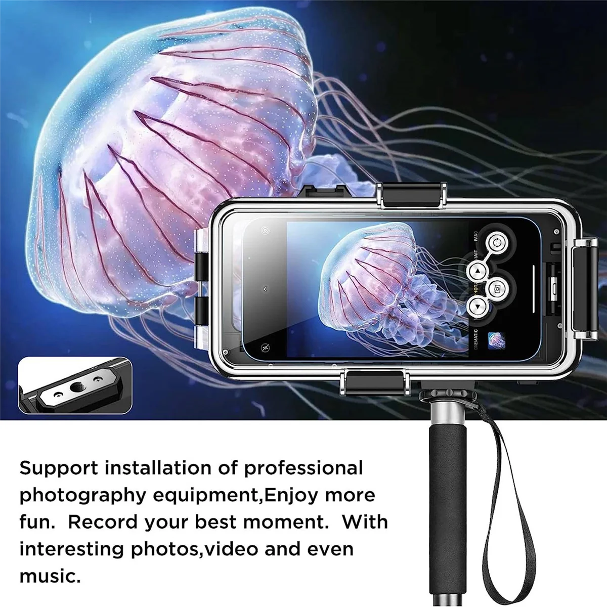 Водонепроницаемый Штатив для дайвинга 98 футов/30 м фото-и видеосъемки серии 13 Pro Max