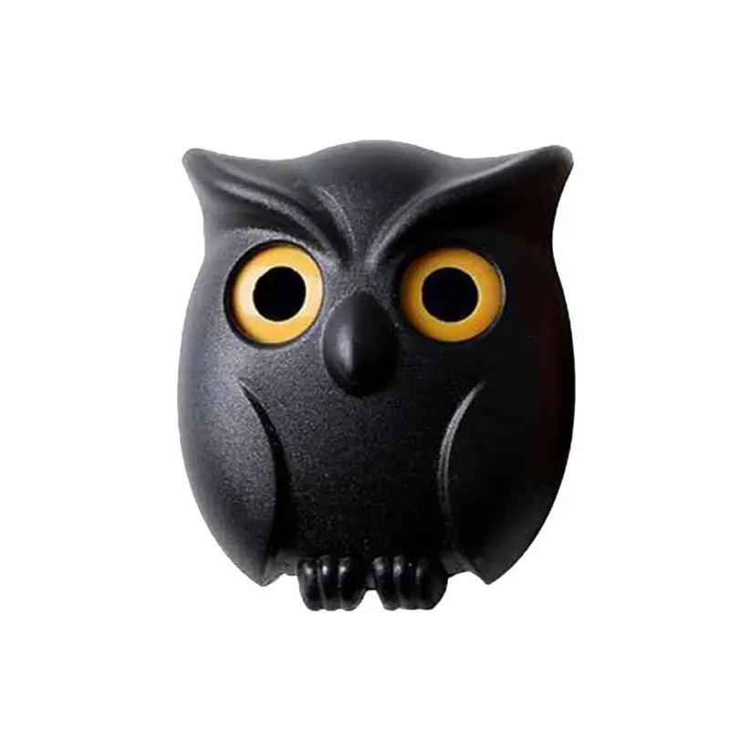 

Animal Key Hanger Animal Wall Hooks Punch-free Magnetic Resin Creative Owl Wall Decor Hook For Coat Animal Themed Decoration