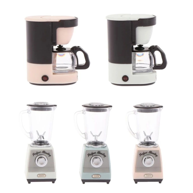 

Имитация кукольного домика, кухонное приспособление, миниатюрная соковыжималка для кукольного домика/машина для кофе G2AB