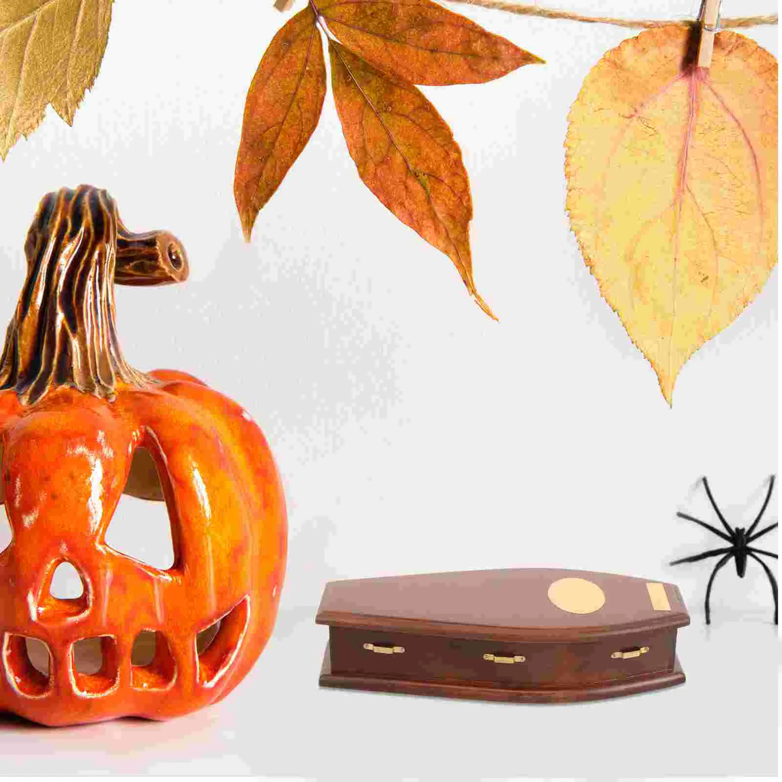 

Wooden House Furniture Halloween Decor Miniature Decoration DIY Coffin Furnishings Tiny