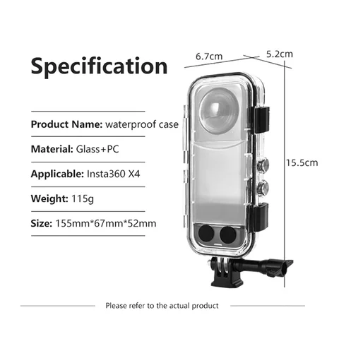 Водонепроницаемый чехол для Insta360 X3 X4 X5