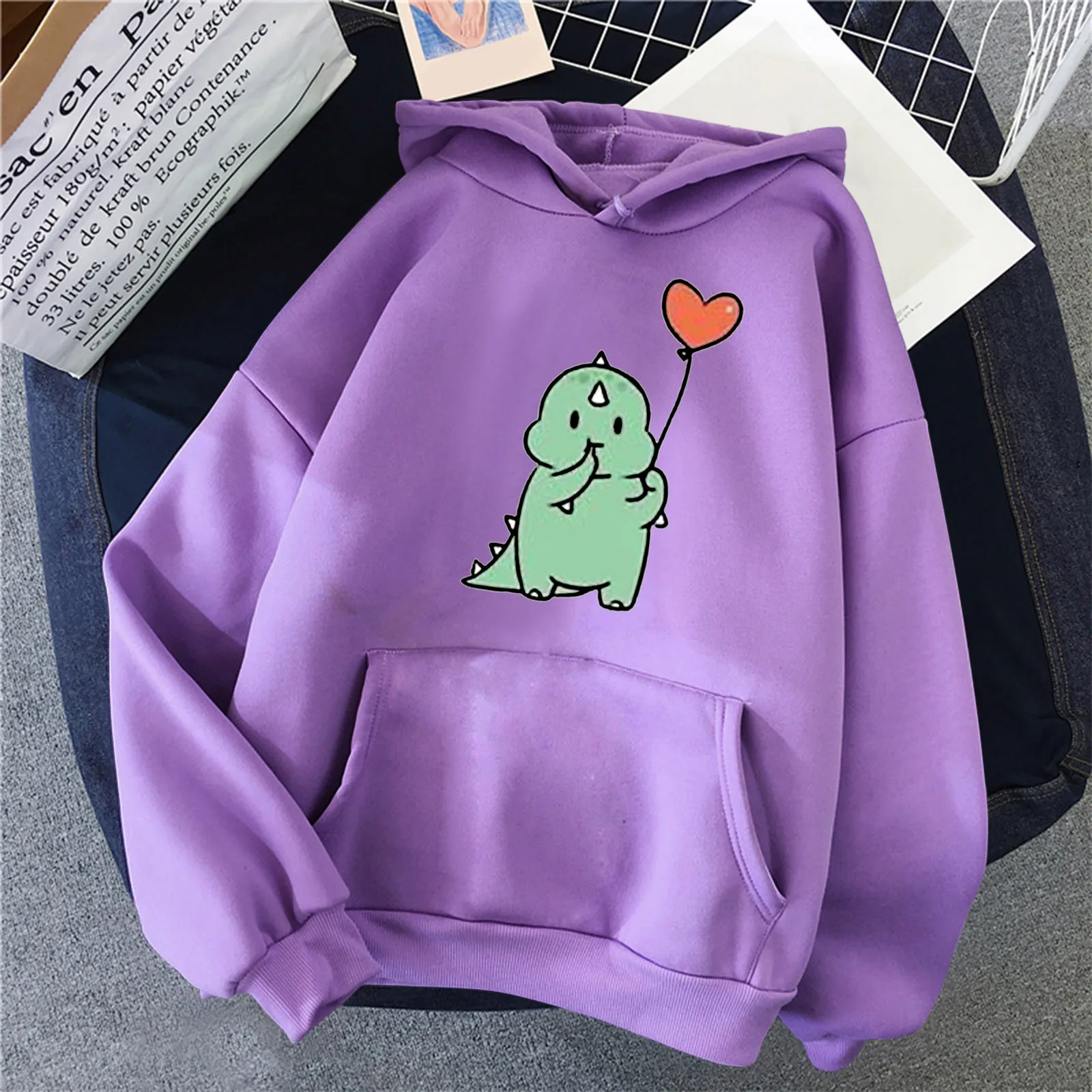 

Fashion Womens Clothing Winter Women Drawstring Hoodie Casual Long-Sleeves Warm Printed Blouse O Neck Knitted Slim Fit Pullover
