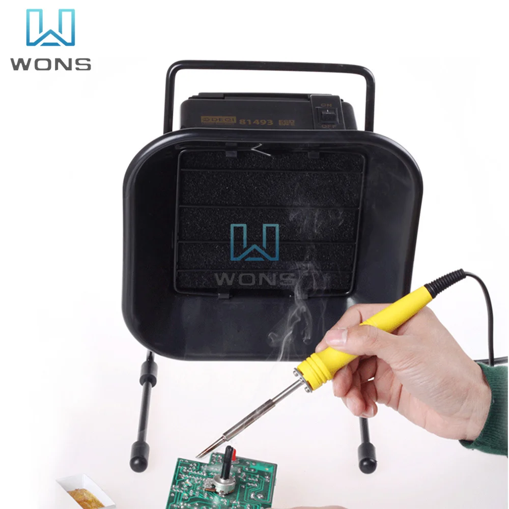 493 14 Вт 16 Портативный паяльный Дымопоглотитель ESD экстрактор для паяльника работа