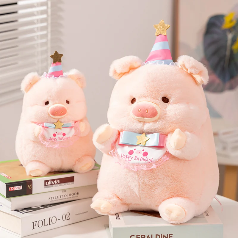 Подушка плюшевая в виде свиньи 20/30/40/50 см