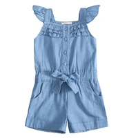 girls summer shorts overalls sleeveless pocket children casual cotton jumpsuits toddler girls fashion overalls outfits