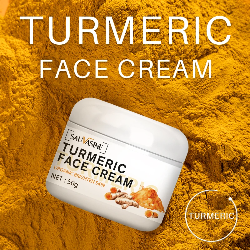 

Professional Turmeric Nature Brightening Face Cream Boosting Moisturizer Anti-Aging Facial Serum for Acne Dark Spots Smooth Skin