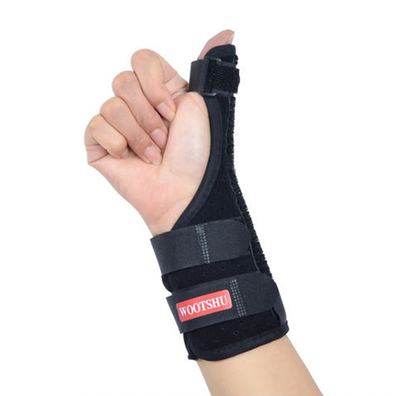 

Finger Protector Thumb Brace With Removable Splint And Adjustable Straps Sports Protection Gear