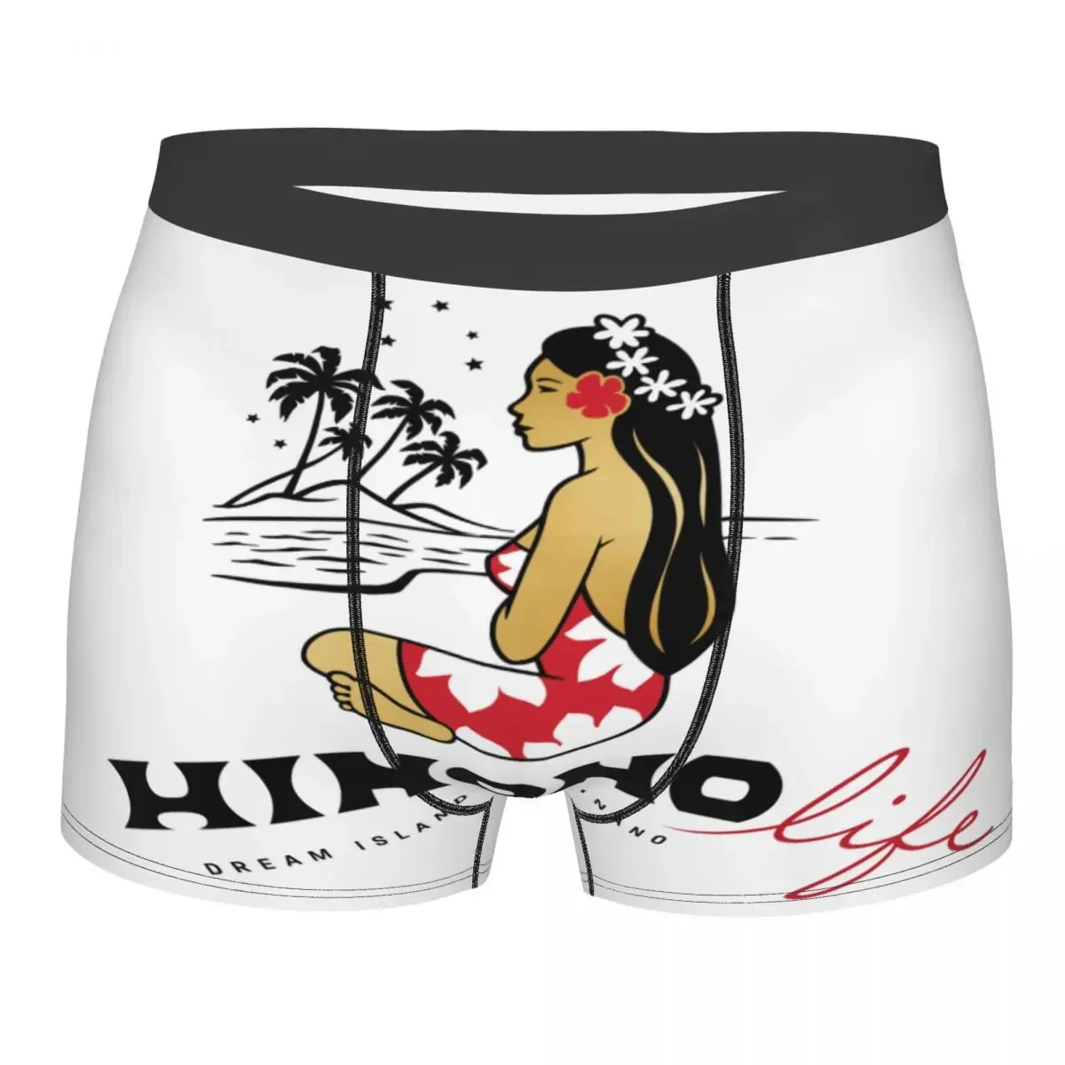 Hinano Tahiti 9 мужские трусы с милым рисунком для мальчиков пружинистые из полиэстера