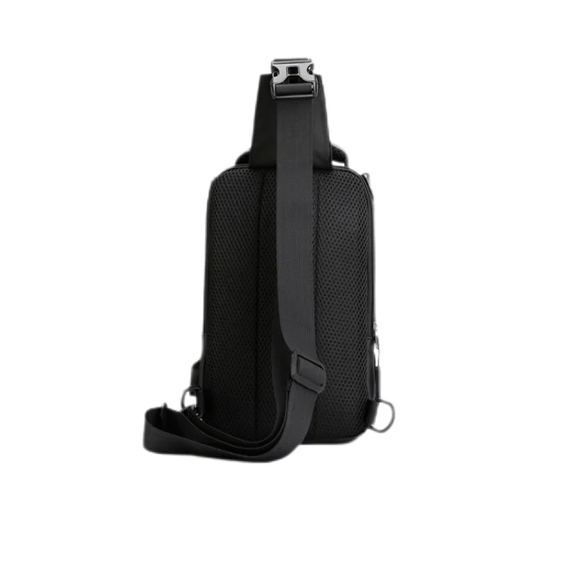 Men's Trend Chest Bag Outdoor Casual Waterproof Shoulder Crossbody Bag Large Capacity Simple Backpack Multi-purpose Chest Bag