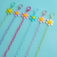 2pcs adjustable face mask lanyard handy convenient safety mask ear holder rope adult child mouth cover rope colorful chains