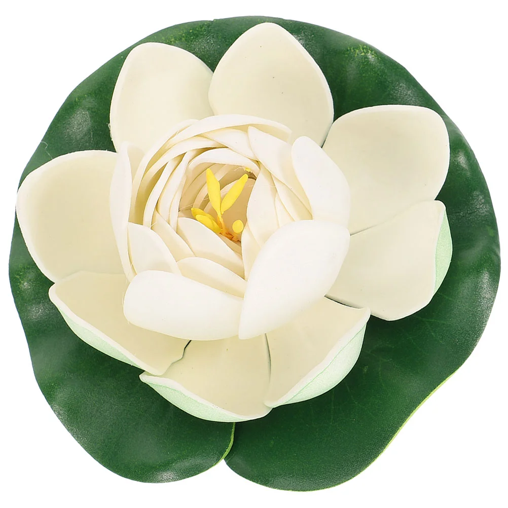 

Dance Flower Artificial Plants Floating Pond Ornaments Aquarium Landscape Decor Custard Lotus Simulated Lotus-flower Foam