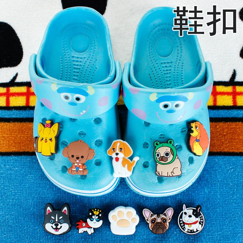 

Cartoon Animal Dogs Shoe Buckle 1PCS Sale Wholesale PVC Sneakers Slippers Croc Charms Novelty Cute Accessories Souvenir Gifts