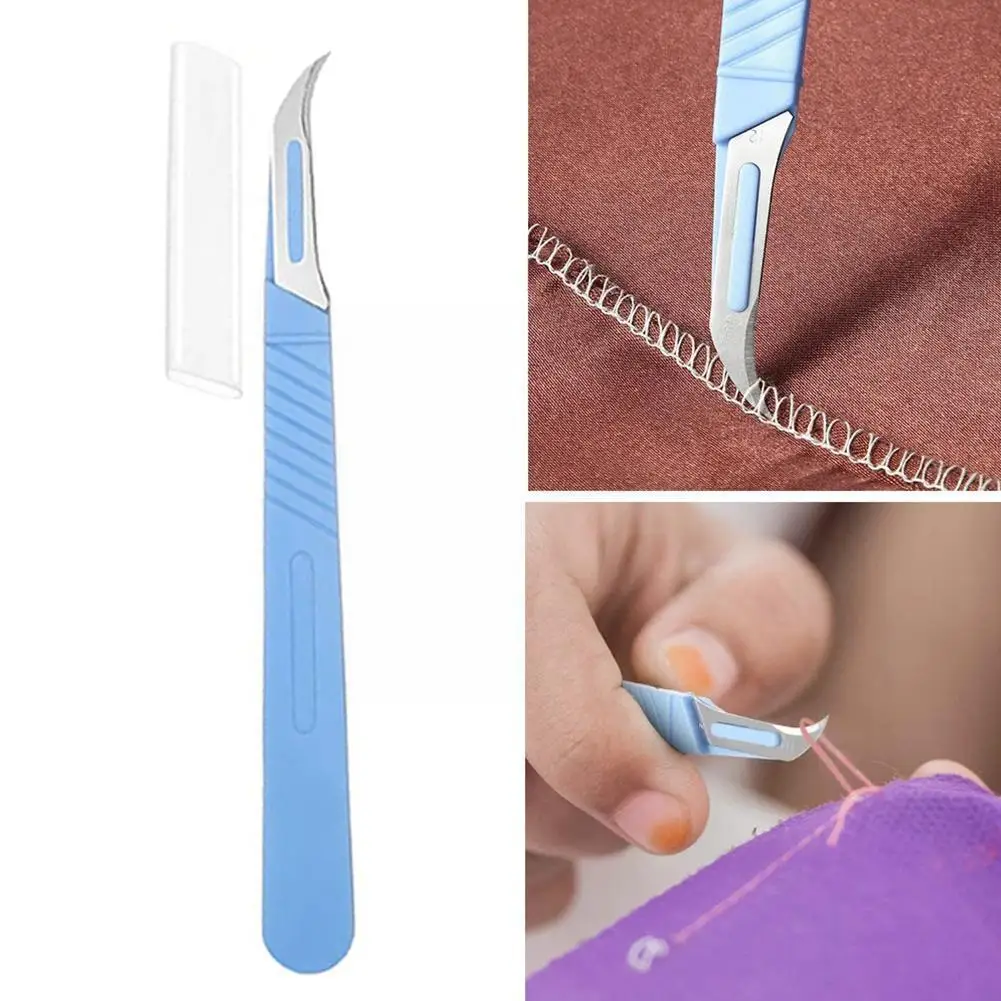 

1pc Sewing Seam Rippers Blue Plastic Handle Seam Stitch Ripper Unpicker Remover Thread Cutter For Sewing Craftin Needlework V3l7