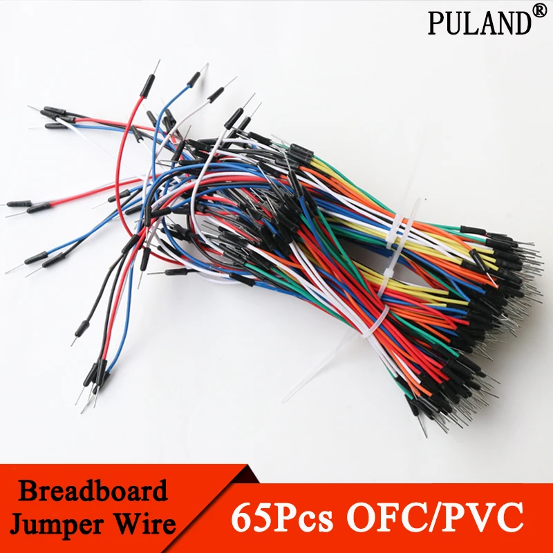 

65Pcs Breadboard Wire 25 20 16 12CM Solderless Power Jumper Cable Kit PVC Flexible DIY Electron Line 2 Pin Connector Mixed