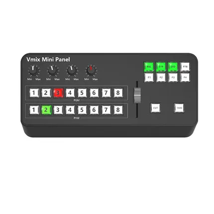 

Tally Output TYST Video Vmix Mini Switcher Control Panel MIDI2.0 Video Record Switchboard for Vmix OBS Youtube Ins TV Broadcasts