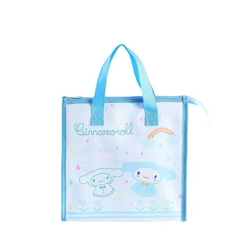 

Sanrios Cinnamoroll My Melody Kuromi Bento Bag Insulation Bags High Capacity Water Proof Portable Anime Cartoon Kawaii Student