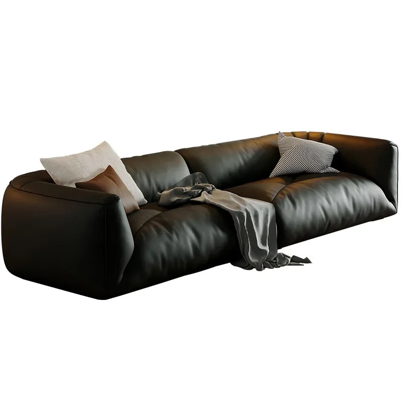 Современные кожаные диваны для гостиной в скандинавском стиле прикроватный