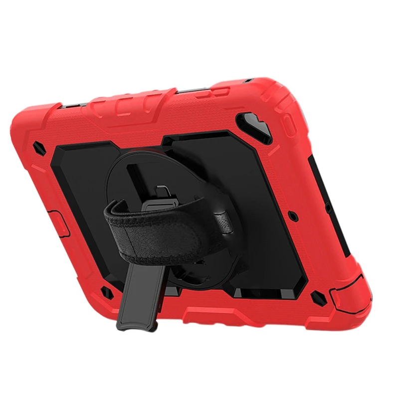 

Tablet Pc Silicone Shockproof Cover with Stand Shoulder Strap Pen Holder for iPad Mini 5/ 4 7.9 Inches