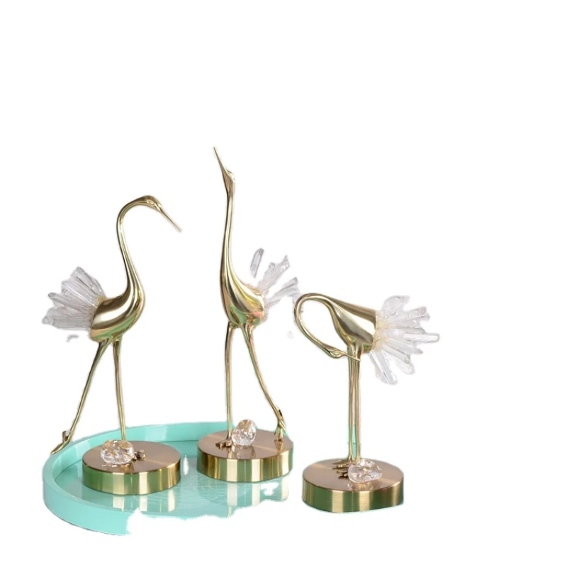 

solid brass swan home decor brass swan crystal ornaments furnishing articles