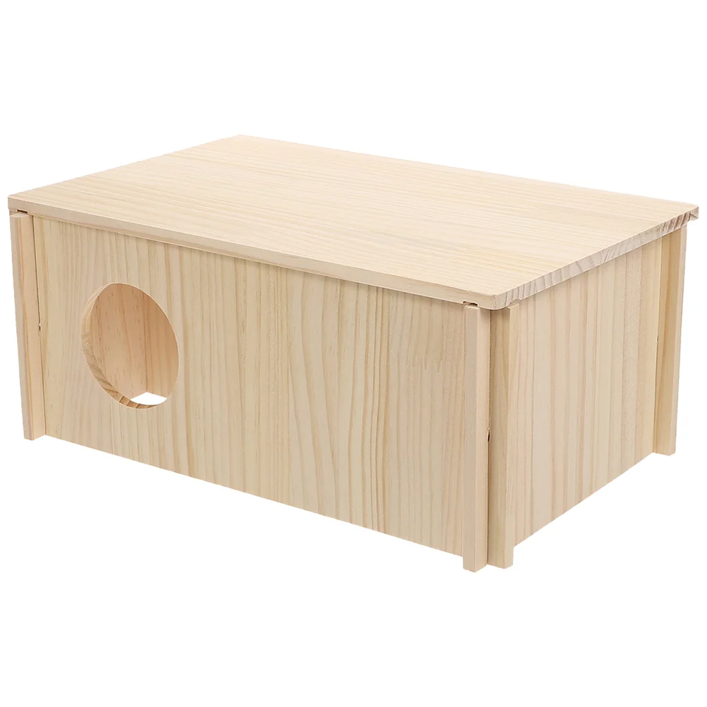 

Hamster House Wooden Hideout Hamster Cage Accessories Hamster House Rat Hideout Accessory