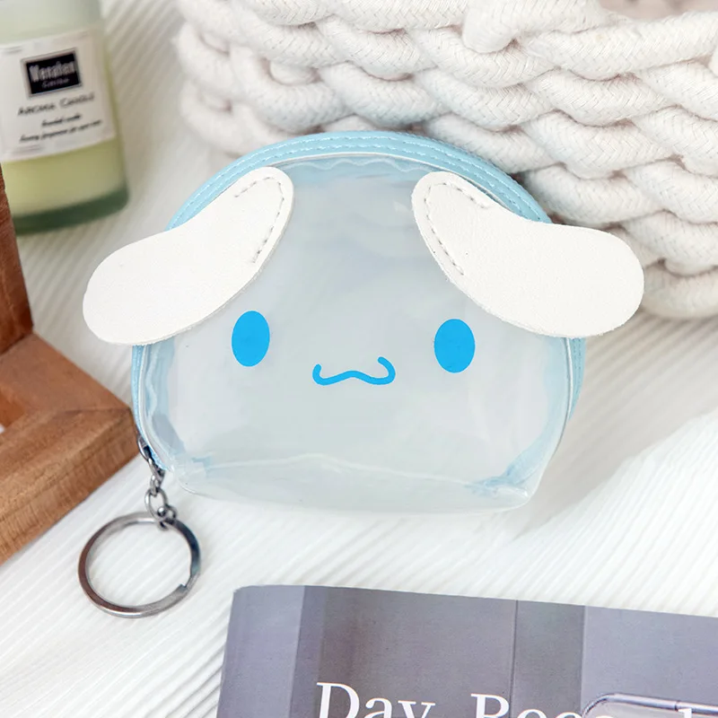 Прозрачный портативный кошелек Sanrio Hello Kitty My Melody Cinnamoroll студенческий Кошелек для