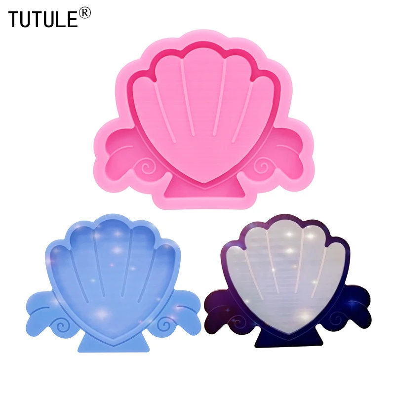 

DIY cowry shell Heart Wings Kawaii Mold Shiny Keychain Resin Polymer Clay Silicone Mold Cake Fondant Chocolate Silicone Mold