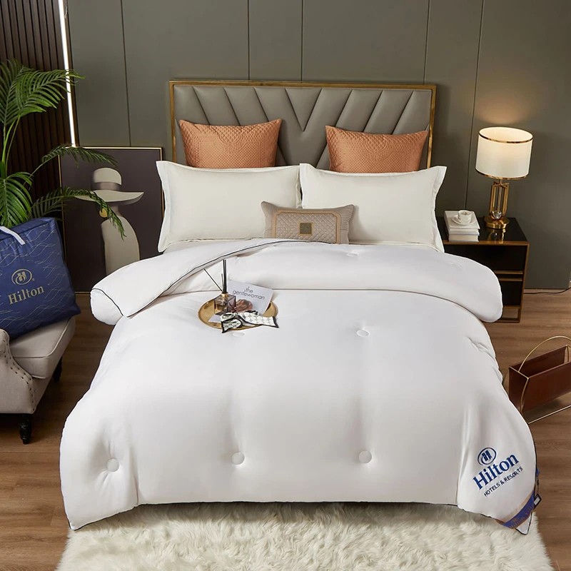 

Шелковое Одеяло Хилтон, одеяло с воздушным кондиционированием, подарок, летнее и осеннее крутое одеяло, утолщенное зимнее и весеннее теплое одеяло, Роскошное Одеяло