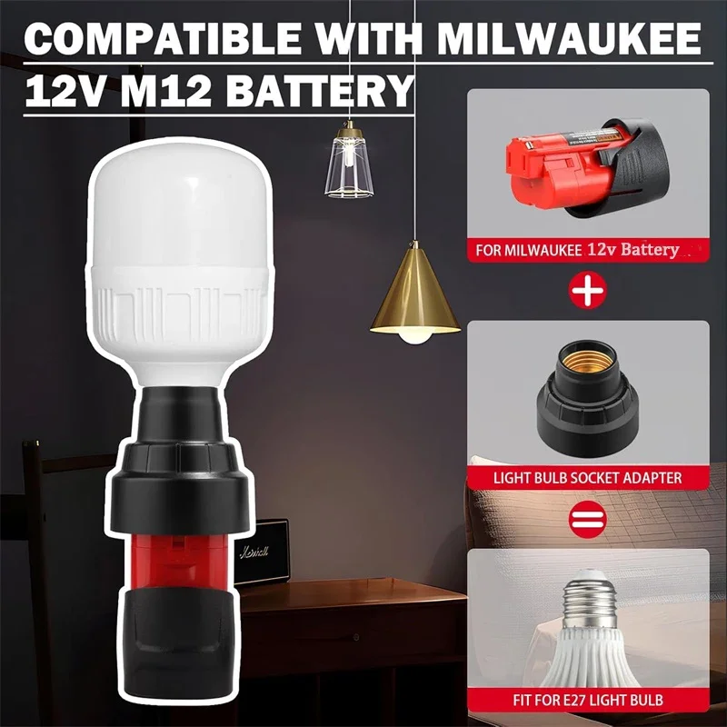 Для Milwaukee 12 В литий-ионный аккумулятор светодиодная лампа Вт 1300LM светодиодный