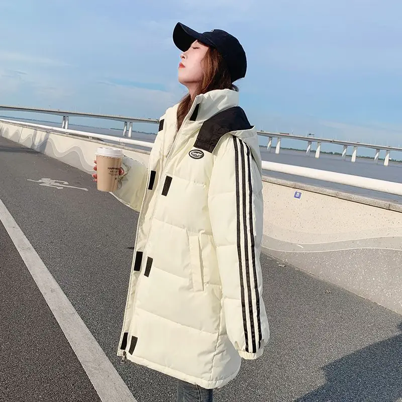 Winter Coat for Women Coats Parkas Jackets Hooded Cotton Padded Jacket Korean Fashion Warm Thickening Midi Coat New 2022