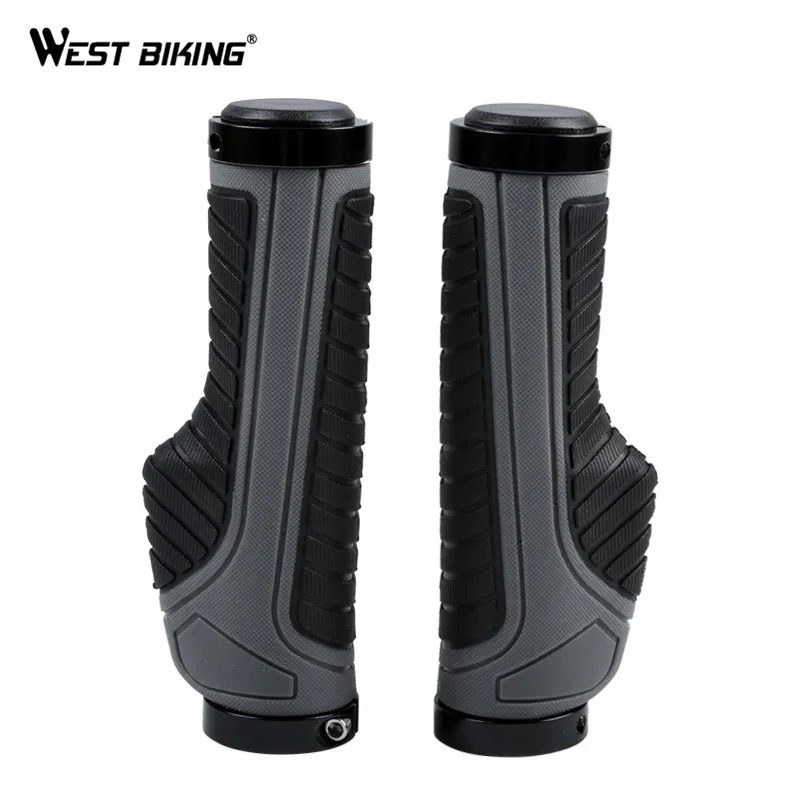 

WEST BIKING Arrival Durable Lockable Thicken Non-slip Rubbler Cycling Grips Mountain Road Bicycle Bike Grip Pro Handlebar Set